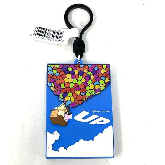 New Disney Pixar Up Movie Carl 3D Bag Clip Keyring Disney Pixar Figural Balloon - Picture 1 of 7